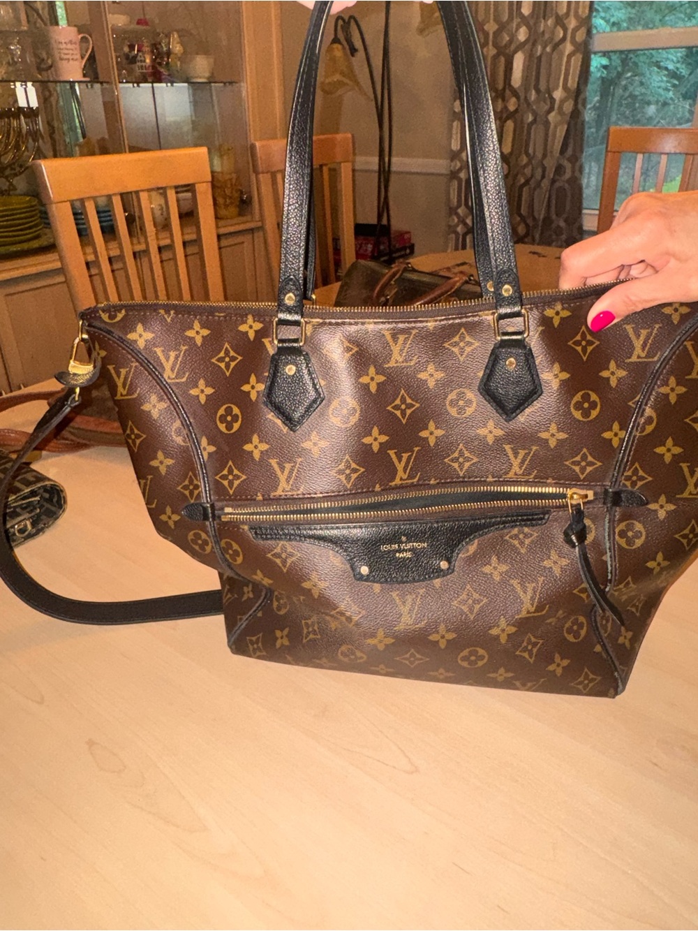 Louis Vuitton Icare Monogram Canvas Tote Bag in Brown, Black and Tan - Picture 7 of 9